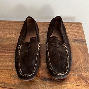 Men’s sz 10M bannan republic shoes loafers suede genuine leather